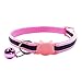PACCOMFET 12 Pcs Breakaway Cat Collar Nylon Reflective Cat Collar with Bell, Multicolor, Safe and Durable