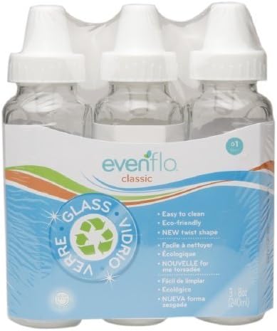 Evenflo Klassieke Bpa Gratis Glazen Babyfles 8oz 240ml 3 Pack Amazon Nl