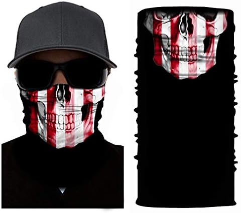 Face Mask Shield Protective Balaclava Bandana Microfiber Tube Neck Warmer Multi Use All Purpose Snowboard Ski Air Soft Photography Props