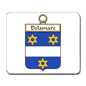 Amazon.com  Delamare Mare de la Family Crest Coat of Arms Mouse Pad