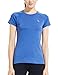 BALEAF Women's Short Sleeve Cool Feeling Running Shirt Mesh Back Heather Blue Size L