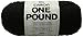 Caron One Pound Solids Yarn, 16oz, Gauge 4 Medium, 100% Acrylic - Black- For Crochet, Knitting & Crafting ( 1 Piece )