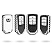 Qiaoba Smart Premium TPU Fall Car Key Soft Plating Protection Shell Case Cover,Key Fob Case for Accord Civic CRV Pilot Odyssey (Silver)