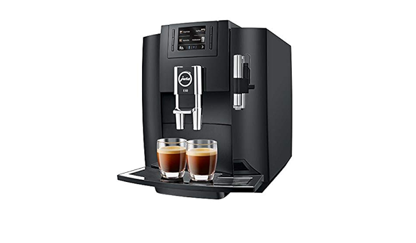 Jura - Cafetera superautomã¡tica - 15083 e80 piano black, 1450w, 15 bares,  thermoblock, tft a color : Amazon.es: Hogar y cocina