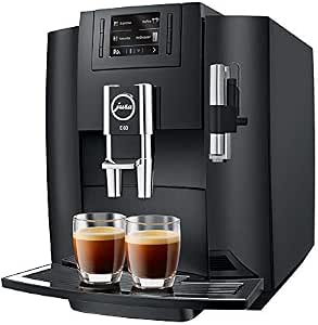 Jura - Cafetera superautomã¡tica - 15083 e80 piano black, 1450w, 15 bares,  thermoblock, tft a color : Amazon.es: Hogar y cocina