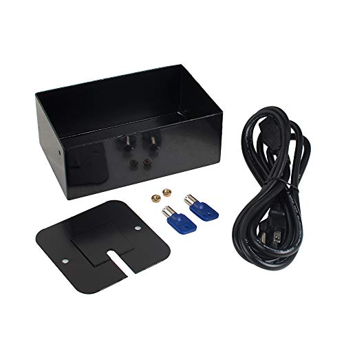 Pevor Coin Operated Timer Control Power Supply Box Coin Acceptor Programmable Control Coin Acceptor Multi Coin Selector for Vending Machine Electronicial Device 110V USA Warehosue (Black)