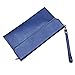 S-ZONE Women Genuine Leather Envelope Clutches Wristlet Handbag Shoulder Purse