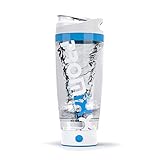 PROMiXX iX (2019 Model) - The Original Vortex Mixer | Beautifully Engineered High-Torque Battery-Powered Protein Shaker Bottle with X-Blade Technology | 600ml / 20oz (White/Blue)