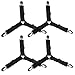 Hilltop Products 4 Pack - 3 Way Adjustable Bed Sheets Holders, Fastener, Elastic Band Clip, Upholstery Suspender for Bed Sheets, Mattress Covers