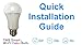 Color LED Light Bulb, Wi-Fi Dimmable Smart Bulb, Works with Alexa, Amazon Echo Dot Accessories, and Works with Google Home, Built-In Timer Switch for Smart Home Automation (50W 1-Pack)