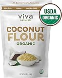 Organic Coconut Flour for Gluten Free Baking, Paleo & Vegan Certified, Unbleached & Unrefined Baking Flour Substitute, 4 lbs (1.81 kg)