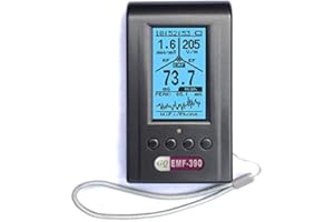 EMF Meter EMF Detector GQ EMF-390 Tri-Field Electromagnetic Radiation Detector 3-in-1 RF meter 5G Cell Tower Wifi 10G & Data 