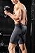 HOFISH Men's Outdoor Sports Active Compression Shorts, Black Gray Blue, US XL/Waist 39