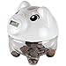 Lily's Home Kid's Money Counting Piggy Digital Coin Banks, Counts U.S. Pennies, Nickels, Dimes, Quarters, Half Dollars, and Dollar Coins, Ideal for Personal Savings (5.5