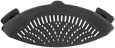 No-hands No-Fuss Clip-On Strainer Fits all Pot Sizes(grey)