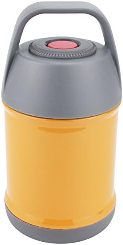 STARRICH Stainless Steel Vacuum Smoldering Mug Lunch Box &amp; Bento Box Crockpot Lunch Crock Food Warmer Jar 500mL (Orange)
