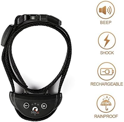 Pet Dog Training Collar Adjustable Sensitivity Levels, Rechargeable and Automatic Pet Dog Bark Stop Collar for Small Medium or Large Dogs (Small)