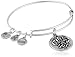 Alex and Ani Fleur de Lis III Expandable Rafaelian Bangle Bracelet