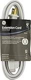 GE 9-Feet Indoor Extension Cord with Tamper Guard - White