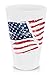 SILIPINT Silicone Pint Glasses, Squishy Beer Glasses, The Original Unbreakable Silicone Pint Glass, Patented Unbreakable Glassware for Beer and Wine and More, Drinkware That is Heat Safe and Freeze Safe, with a Patriotic American Flag Graphic, Frosty White, 16-Ounce