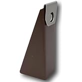 10 Pack Gutter Wedges for 5&rdquo; K-Style Aluminum Gutters &ndash; Roof Pitch Gutter Leveling Shims for Angled Fascia Boards (3/12&ndash;5/12 Pitch) &ndash; Rain Gutter Support Spacer Brackets &ndash; BROWN &ndash; Made in USA