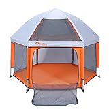Baby Playpen, Exqline Portable Safety Kids Playpen for Infants and Babies, Foldable and Compact Best 6-Panel Baby Playard for Indoor and Outdoor[2018 Updated New Version]