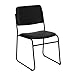 Flash Furniture 5 Pack HERCULES Series 500 lb. Capacity High Density Black Vinyl Stacking Chair with Sled Base