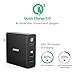 Amalen Quick Charge 3.0 3-Port USB Wall Charger, PowerPort+ 3 for Galaxy S7 / S6 / Edge/Plus, Note 5/4 and PowerIQ for iPhone X/ 8/7/ 6s/ Plus, iPad Pro/Air 2 / Mini, LG, Nexus, HTC and More
