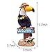 Teresa's Collections 10.2” Toucan Welcome Sign Garden Statue,Solar Powered Garden Lights for Outdoor Patio Yard Decorations