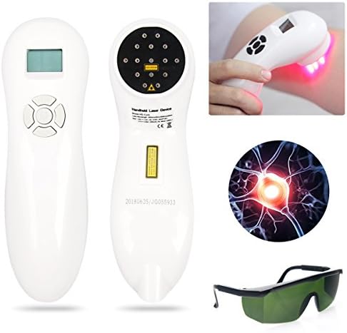 Red Light Pain Relief Therapy Device, Low Intensity Acupuncture Cold Laser for Knee, Shoulder, Back, Joint & Muscle Reliever for Human and Animal