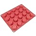 Freshware 20-Cavity Mini Silicone Mold for Homemade Tart, Quiche, Pastry, Cake, Pie, Pudding, Jello, and More