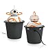 ThinkGeek Star Wars BB-8 USB Car Charger with 2 USB Charging Ports - Head Moves, Rotates, and Makes Sounds, 3-Setting Power Switch Control