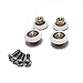 4PCS x Shower Door Rollers,Roller Diameter 19/23/25/27mm, for The Bathroom Pan Glass Sliding Door Pulleys/Runners/Wheels,Strong Load-Bearing Capacity, Ultra-Quiet,CY103-4PCS