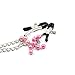 Micnaron Premium Stainless Steel Chain and Bells Clips for Sports and Role Play