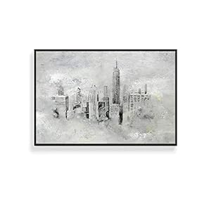 Framed Canvas Wall Art for Living Room, Bedroom Abstract Ink Canvas Prints for Home Decoration Ready to Hanging - 16x24 inches