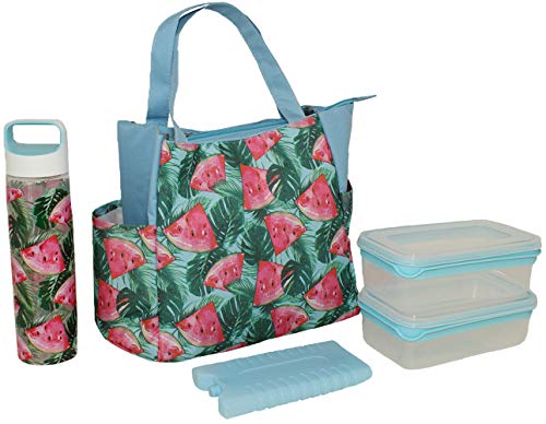eco one insulated 5 piece lunch tote set