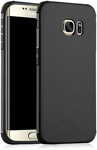 Hevaka Blade Samsung Galaxy S6 Edge Case - Soft Silicone TPU Shell Case Cover for Samsung Galaxy S6 Edge - Black
