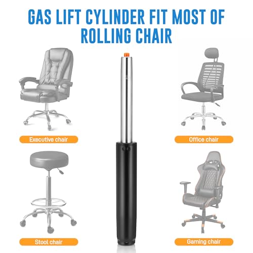 Replacement Gas Struts for Office Chair Office Chair 450kg Load Capacity Class 4 Piston Gas Pressure Spring 1000LBS Adjustable Gas Spring for Chair (30-45cm)