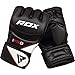 RDX MMA Gloves for Grappling Martial Arts Training | D. Cut Palm Maya Hide Leather Sparring Mitts| Perfect for Cage Fighting, Combat Sports, Punching Bag, Muay Thai & Kickboxing