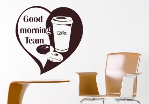 Wall Vinyl Sticker Decals Decor Art Kitchen Design Mural Good Morning Team (Z984)