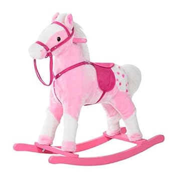 Qaba Kids Plush Rocking Horse Pony