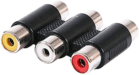 Triple 3 RCA Phono to RCA Phono Female Connector/Coupler [Electronics]