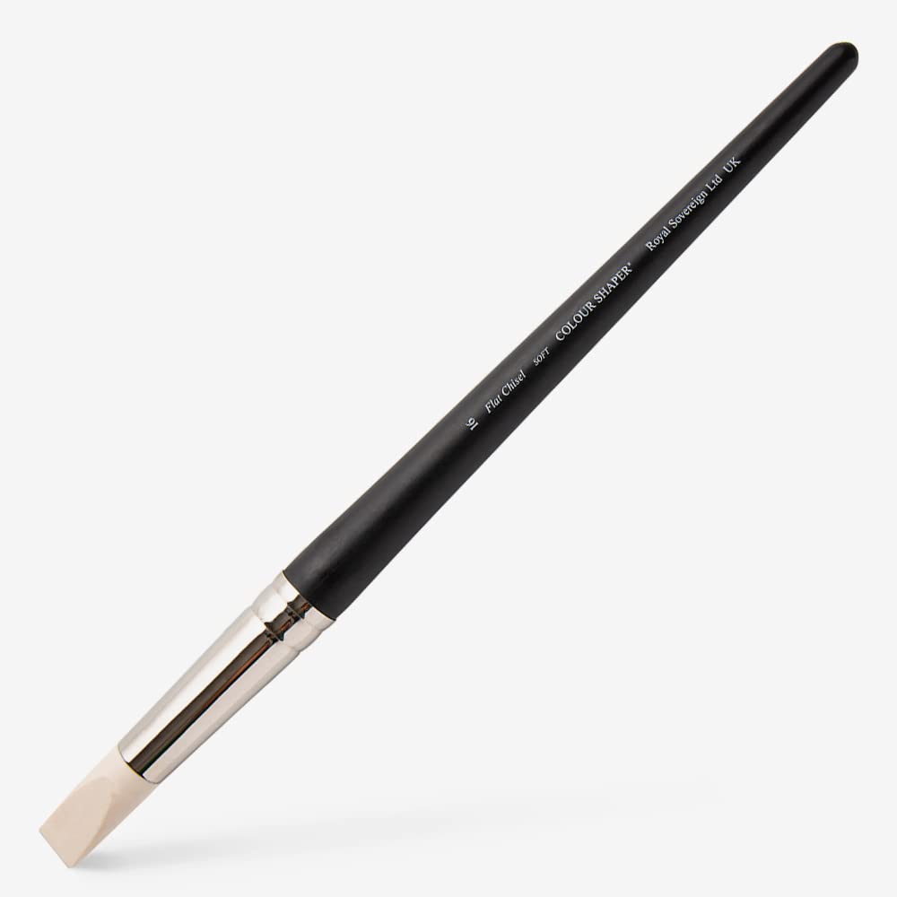 Colour Shaper Flat Chisel Soft Ivory Painting Shaper Brush (Size 16)