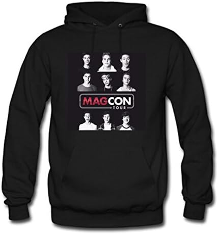 Wendo Men's and Women's Personalized Custom DIY design Magcon Boys Tour Classic Hoodie S Black