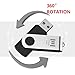 5 X MOSDART 64GB USB2.0 Flash Drive Swivel Bulk Thumb Drives Memory Sticks Jump Drive Zip Drive with Led Indicator,Black/Blue/Red/White/Green(64G,5pack Multicoloured) …