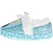 Disney Frozen Toddler and Girls Cushioned Sparkle Slippers with Fur Trim (13/1 - XXL, Blue/White)