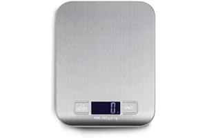 Digital Kitchen Scale with Tare - Food Scale for Cooking & Baking, 6 Measurement Units, Precise Electronic Weight Scale for F