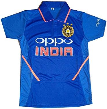 PARALLEL TIMES Men's Team Indian Cricket Odi Polyester Jersey T-Shirt