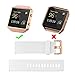 TENGL Compatible Fitbit Blaze Bands Frame, TPU Replacement Sport Strap Rose Gold Frame Fitbit Blaze Smart Fitness Watch, Large, White