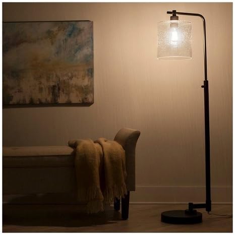 Hudson Industrial Floor Lamp - Ebony -ThresholdTM